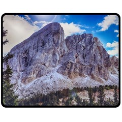 Rock Sky Nature Landscape Stone Double Sided Fleece Blanket (medium)  by Celenk