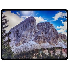 Rock Sky Nature Landscape Stone Double Sided Fleece Blanket (large)  by Celenk