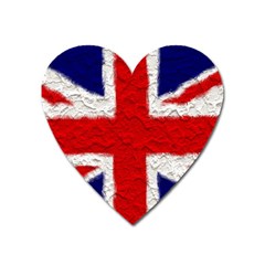 Union Jack Flag National Country Heart Magnet