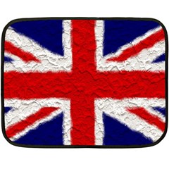 Union Jack Flag National Country Fleece Blanket (mini) by Celenk