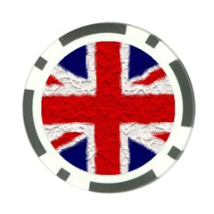 Union Jack Flag National Country Poker Chip Card Guard (10 Pack) by Celenk