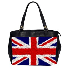 Union Jack Flag National Country Office Handbags (2 Sides)  by Celenk