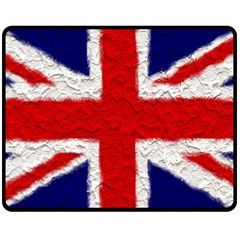 Union Jack Flag National Country Double Sided Fleece Blanket (medium)  by Celenk