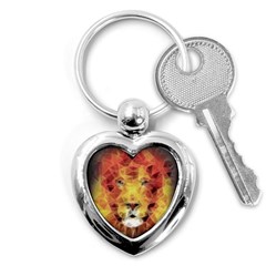 Fractal Lion Key Chains (heart) 