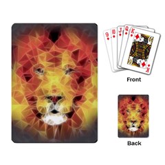 Fractal Lion Playing Card