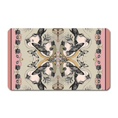 Vintage Birds Magnet (rectangular) by Celenk