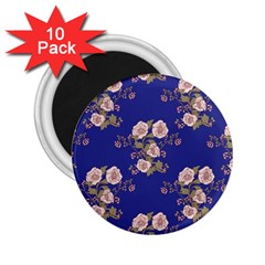 Ndigo Bedding Floral 2 25  Magnets (10 Pack) 