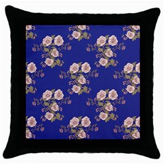 Ndigo Bedding Floral Throw Pillow Case (black) by Celenk