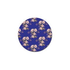 Ndigo Bedding Floral Golf Ball Marker by Celenk