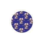 Ndigo Bedding Floral Golf Ball Marker Front