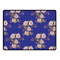 Ndigo Bedding Floral Double Sided Fleece Blanket (small)  by Celenk