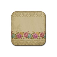 Shabby Country Rubber Coaster (square)  by NouveauDesign