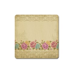 Shabby Country Square Magnet by NouveauDesign