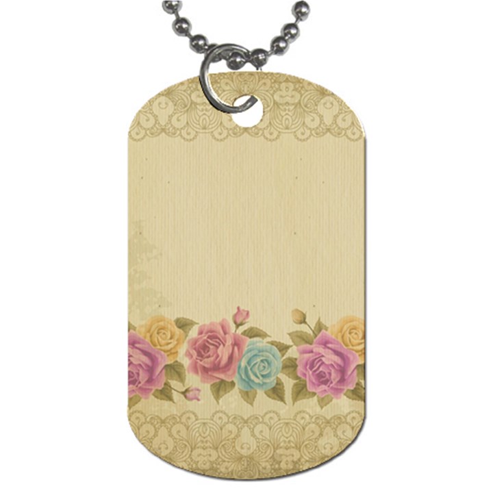 shabby country Dog Tag (One Side)