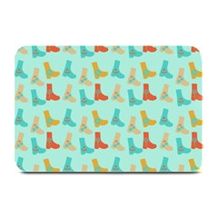 Blue Orange Boots Plate Mats by snowwhitegirl