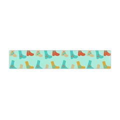 Blue Orange Boots Flano Scarf (mini) by snowwhitegirl