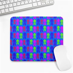 Neon Robot Large Mousepads by snowwhitegirl