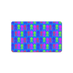 Neon Robot Magnet (name Card) by snowwhitegirl