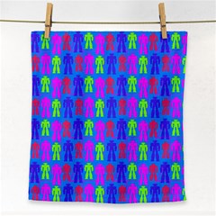 Neon Robot Face Towel by snowwhitegirl