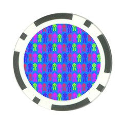 Neon Robot Poker Chip Card Guard (10 Pack) by snowwhitegirl