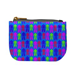 Neon Robot Mini Coin Purses by snowwhitegirl