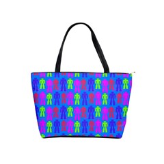 Neon Robot Shoulder Handbags by snowwhitegirl