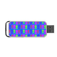 Neon Robot Portable Usb Flash (two Sides) by snowwhitegirl