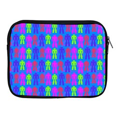 Neon Robot Apple Ipad 2/3/4 Zipper Cases by snowwhitegirl