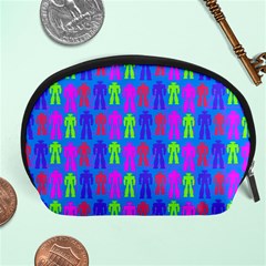 Neon Robot Accessory Pouches (large)  by snowwhitegirl