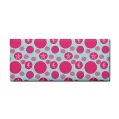 Blue Retro Dots Cosmetic Storage Cases by snowwhitegirl