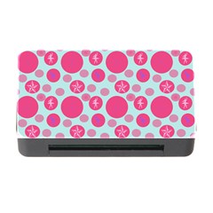 Blue Retro Dots Memory Card Reader With Cf by snowwhitegirl