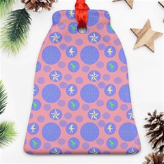 Pink Retro Dots Ornament (bell)