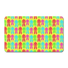 Colorful Robots Magnet (rectangular) by snowwhitegirl