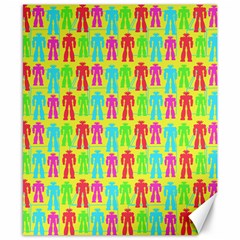 Colorful Robots Canvas 8  X 10  by snowwhitegirl