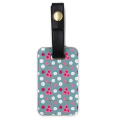 Pink Dress Blue Luggage Tags (one Side)  by snowwhitegirl