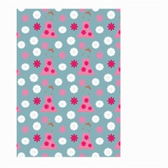 Pink Dress Blue Large Garden Flag (two Sides) by snowwhitegirl