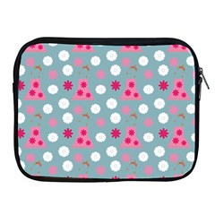 Pink Dress Blue Apple Ipad 2/3/4 Zipper Cases by snowwhitegirl