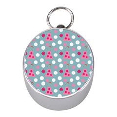 Pink Dress Blue Mini Silver Compasses by snowwhitegirl