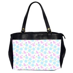 Cats And Flowers Office Handbags (2 Sides)  by snowwhitegirl