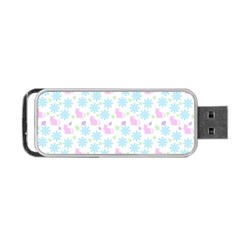 Cats And Flowers Portable Usb Flash (one Side) by snowwhitegirl