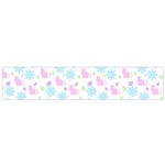 Cats And Flowers Small Flano Scarf Front