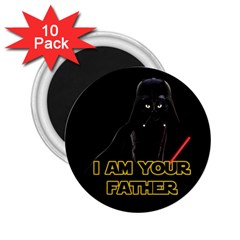 Darth Vader Cat 2 25  Magnets (10 Pack)  by Valentinaart