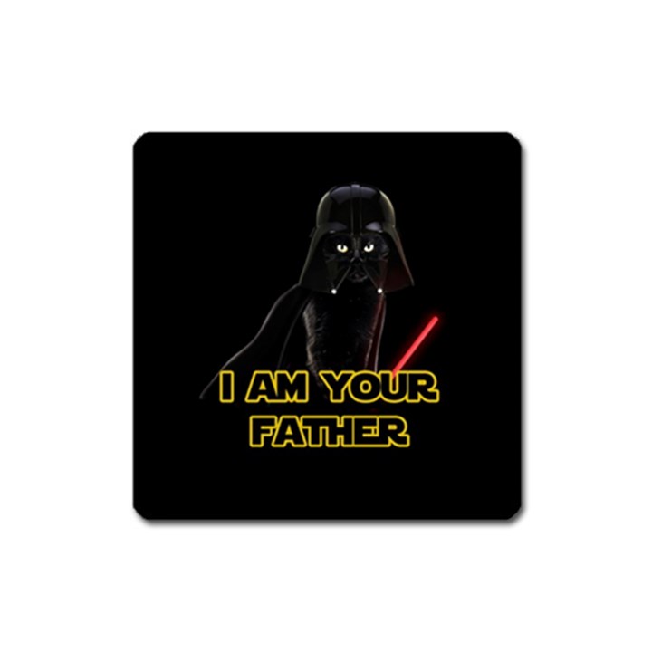 Darth Vader Cat Square Magnet