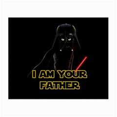 Darth Vader Cat Small Glasses Cloth (2-side) by Valentinaart