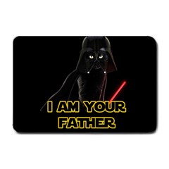 Darth Vader Cat Small Doormat  by Valentinaart