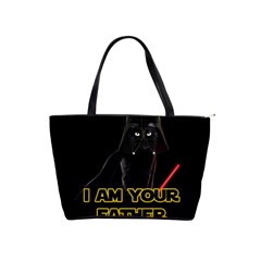 Darth Vader Cat Shoulder Handbags by Valentinaart