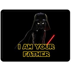 Darth Vader Cat Fleece Blanket (large)  by Valentinaart