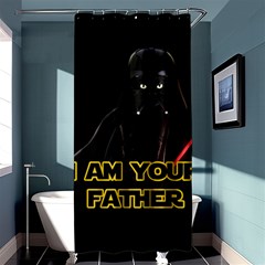 Darth Vader Cat Shower Curtain 36  X 72  (stall)  by Valentinaart