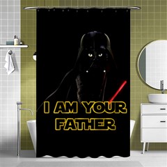 Darth Vader Cat Shower Curtain 48  X 72  (small)  by Valentinaart