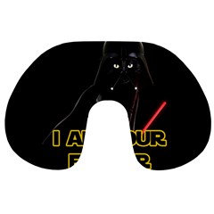 Darth Vader Cat Travel Neck Pillows by Valentinaart